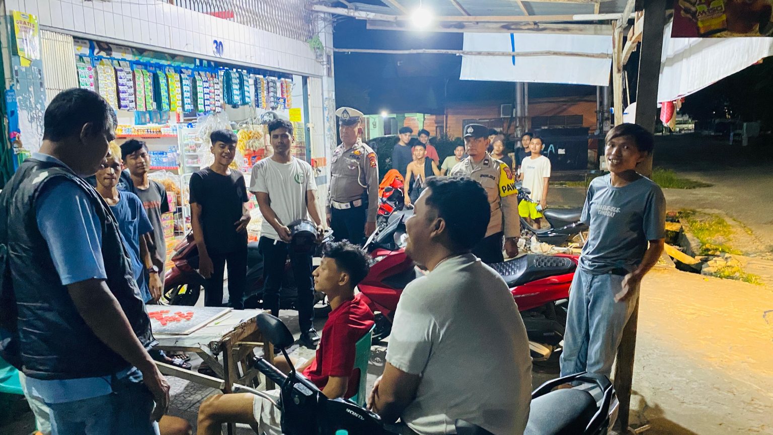 Polsek Limapuluh Gencarkan KRYD, Wilayah Hukum Aman dan Kondusif